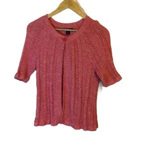 Westbound 3/4 sleeve red cardigan career wear